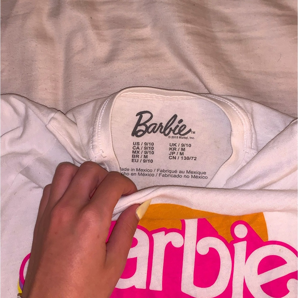 Vintage Barbie California Dream baby tee, Mattel, XS/S, white - Picture 5 of 5
